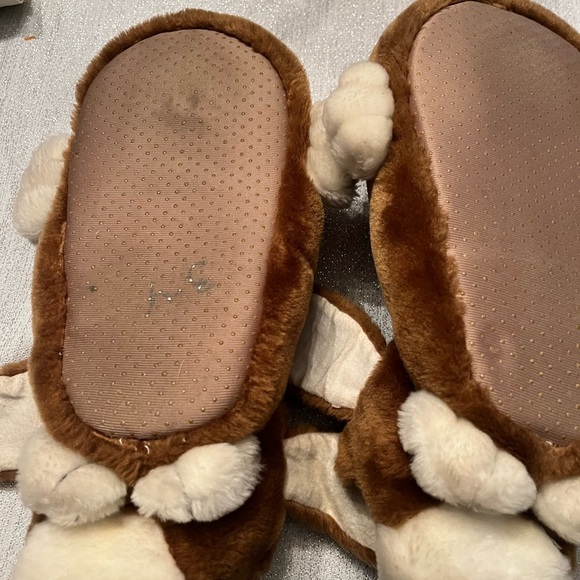 Vintage kinsman size mens 7-8 puppy dog slippers - Picture 8 of 8